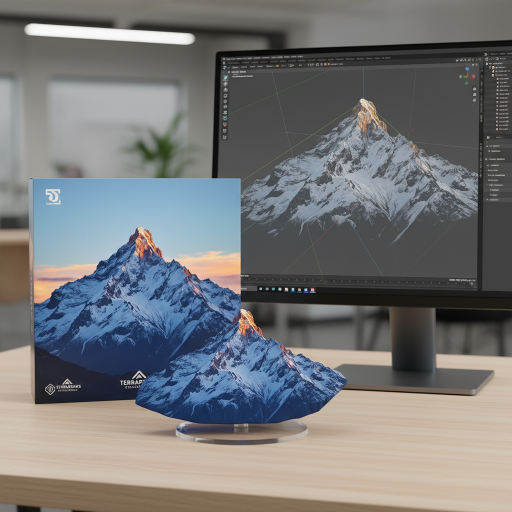 Generated landscape figurine